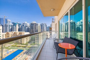 Apartment, 2 Schlafzimmer, barrierefrei, eigener Pool | Balkon