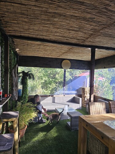 The chalet with jacuzzi and sauna