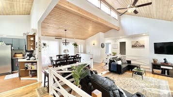 Smart TV, video games, DVD player, books