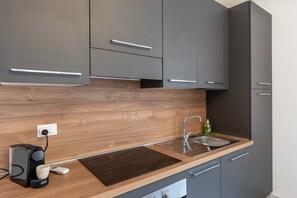 Fridge, oven, stovetop, dishwasher