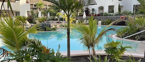 A heated pool