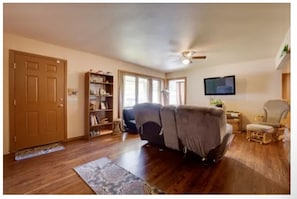 Living area - Home with Giant Redwood’s on the Eel River (w/river access) (Rio Dell)