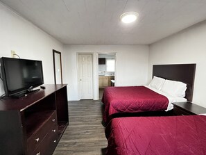 Deluxe Double Room, 2 Queen Beds, Non Smoking, Kitchenette | Free WiFi, bed sheets