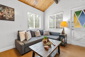 Smart-TV, Kamin, Videospiele, Bücher