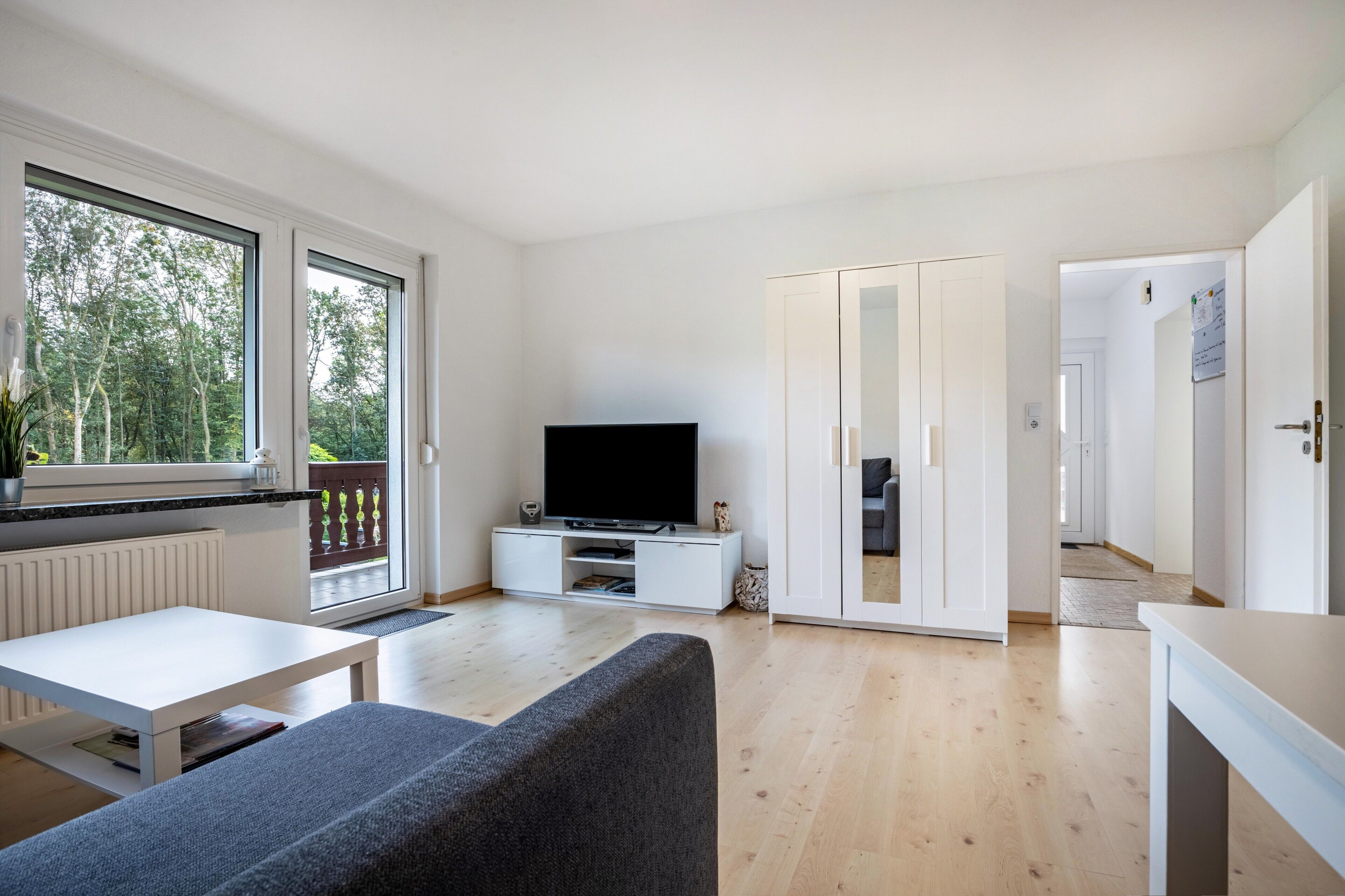 Fernseher, DVD-Player, Stereoanlage