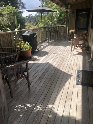 屋外ダイニングエリア