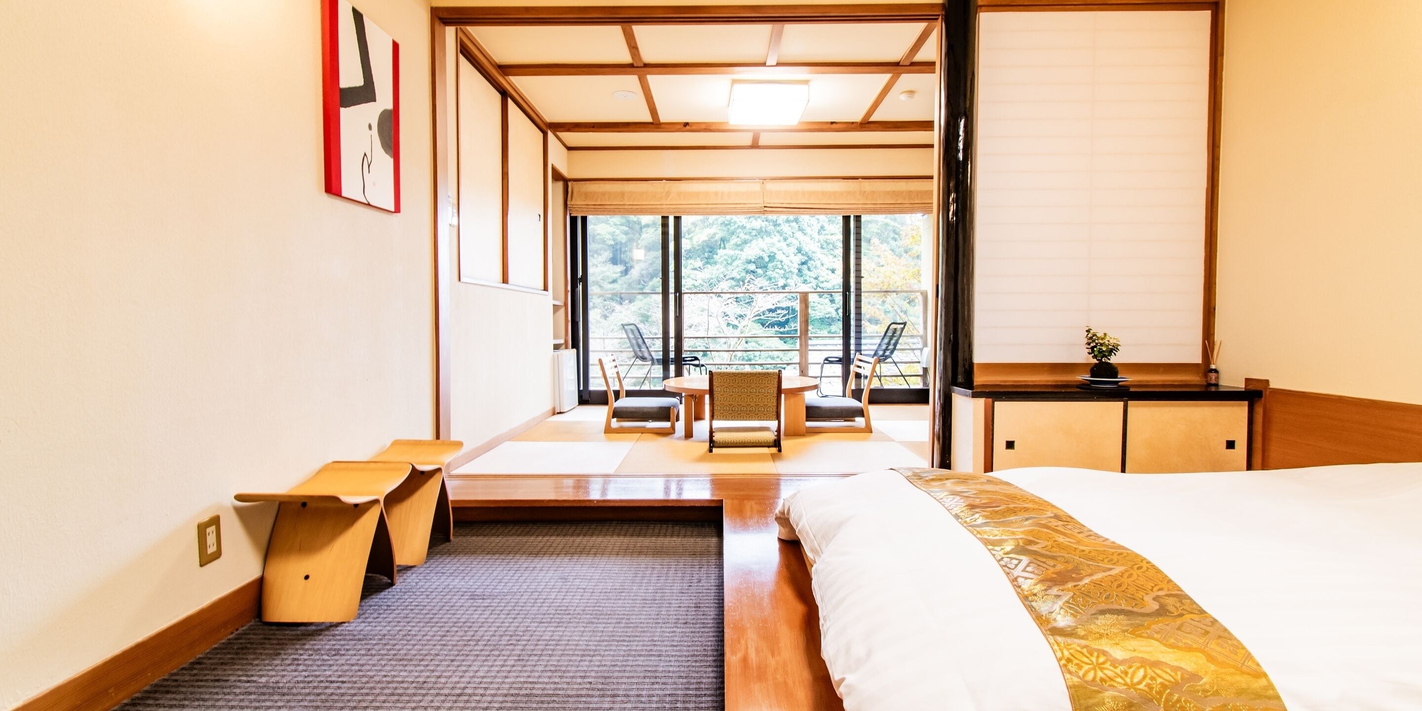 Chambre Tradition, non-fumeurs, salle de bains commune (with Tatami Area, for 4 guests) | Coffres-forts dans les chambres, Wi-Fi gratuit, draps fournis