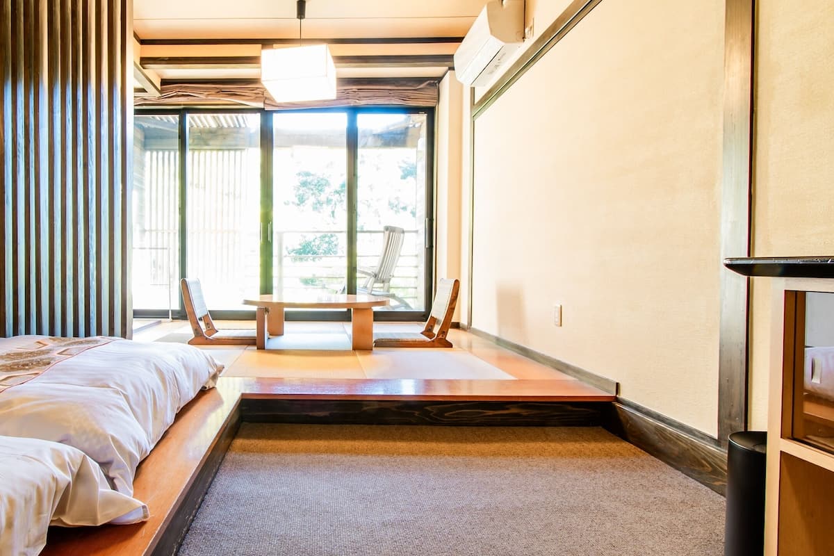 Room with Tatami Area for 4 guests with Shared Bathroom - Non-Smoking | In-room safe, free WiFi, bed sheets