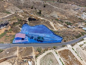 Aerial view - Finca Los Blanquitos Amazing with 3,000 m2 of land (Granadilla de Abona)