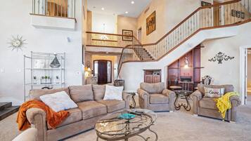 Smart TV, fireplace, printers