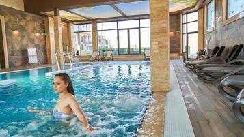 Indoor pool, seasonal outdoor pool