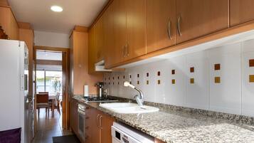 Microwave, oven, dishwasher, coffee/tea maker