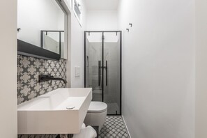 Apartment | Bathroom | Shower, hair dryer, slippers, towels - L'Altana di Emilia Suite (Modena)