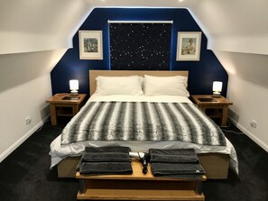 1 bedroom, desk, laptop workspace, iron/ironing board