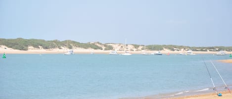 Vlak bij het strand