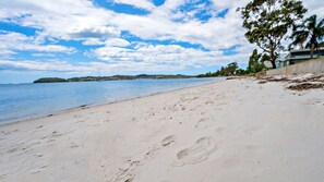 On the beach