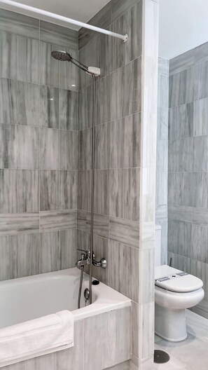 Shower, hair dryer