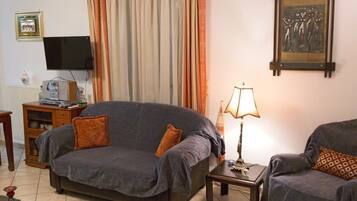 TV, fireplace, DVD player, stereo