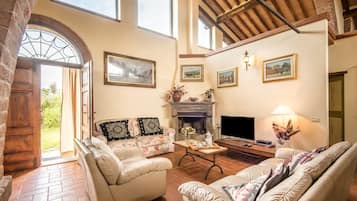 Fernseher, Kamin, DVD-Player