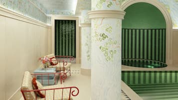 Boblebad, dampbad og massasje