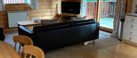 Televisie, een dvd-speler en boeken