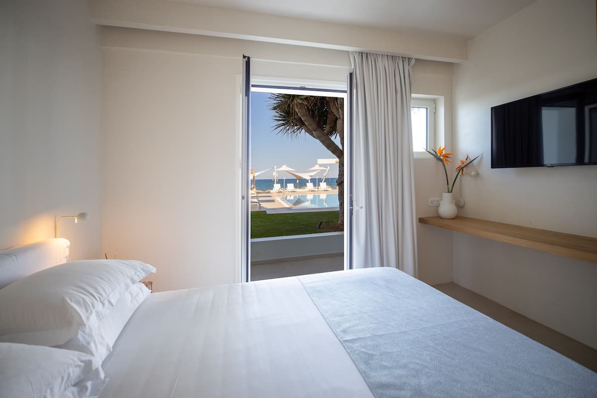 Apartment Sea View | Een kluis op de kamer, gratis babybedden, gratis wifi, beddengoed
