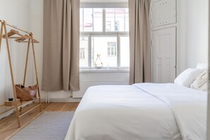 Kaupunkihuoneisto | 1 makuuhuone, silitysrauta/-lauta, ilmainen Wi-Fi, vuodevaatteet