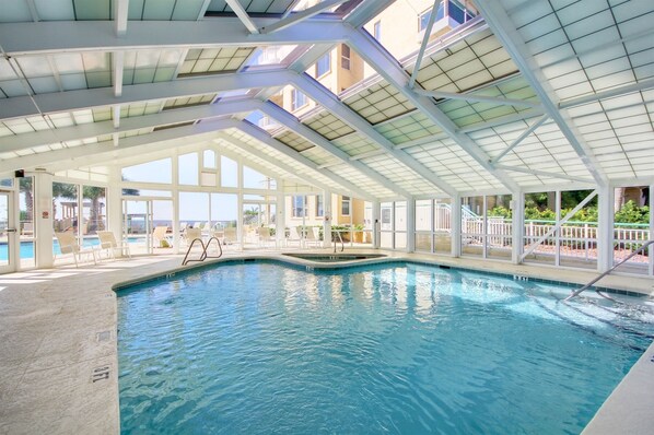 Indoor pool, a heated pool