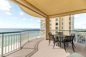 Outdoor dining - Beach Colony Tower 12D - Indoor Pool - HASSLE-FREE CHECK OUT (Perdido Key)