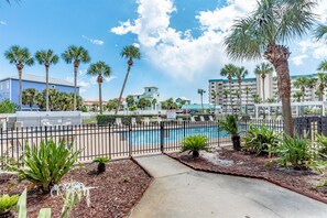 Pool - Grand Caribbean 201W - Condo 50 Yards from the Beach -  NO HASSLE CHECK OUT (Pensacola)