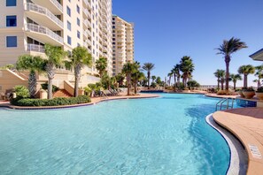 Una piscina riscaldata