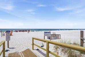 On the beach