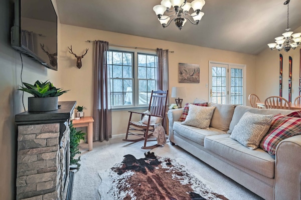 Mercersburg Vacation Rental | 2BR | 1BA | 871 Sq Ft | Stairs Required