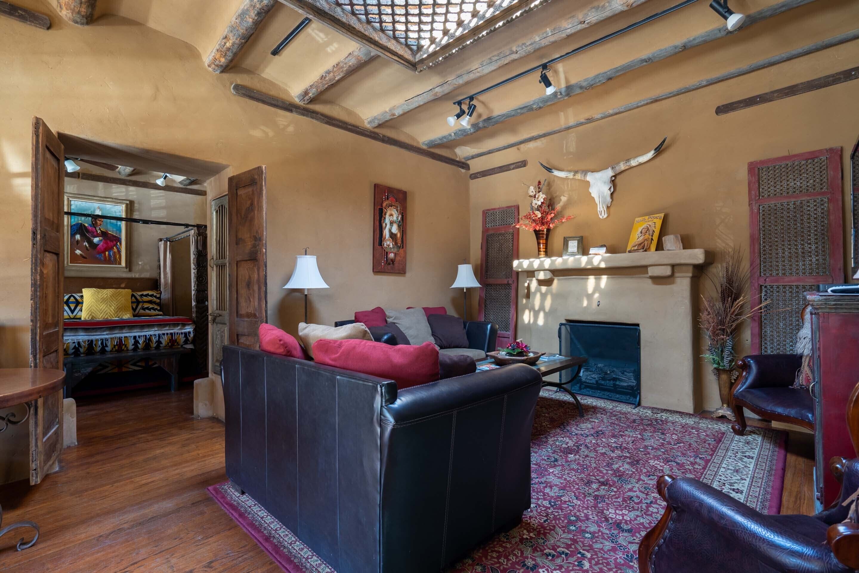 Turquoise Butterfly | Fireplace, Heart of Downtown