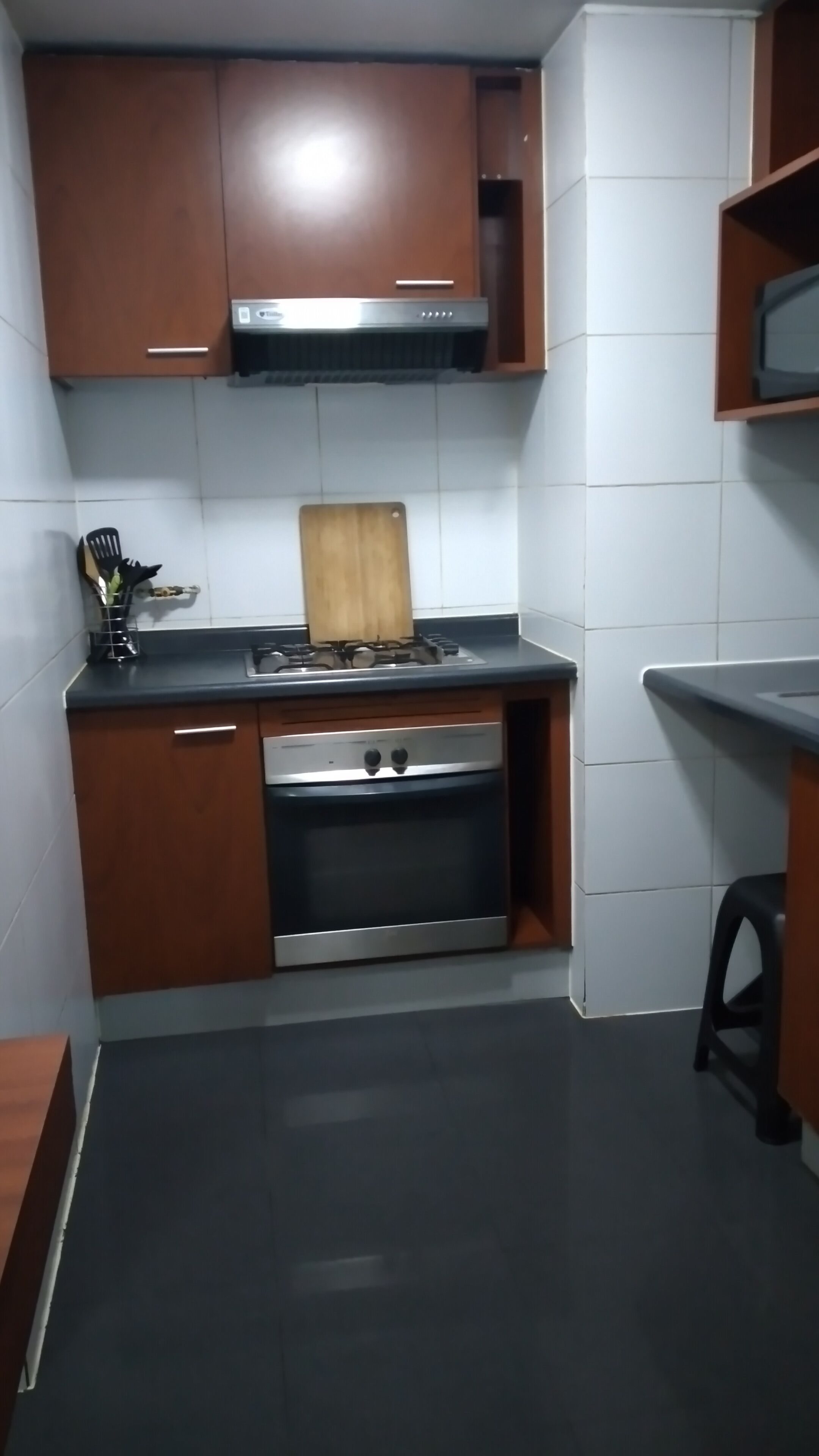 Microwave, coffee/tea maker, electric kettle, cookware/dishes/utensils