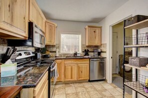 Fridge, microwave, oven, stovetop - Home Sweet Idahome-2 miles from BSU! Pet Friendly! (Boise)