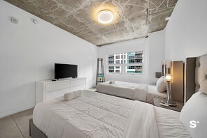 3 bedrooms, iron/ironing board, travel cot, bed sheets