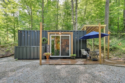 Tiny Home w/ Hot Tub & Mini Highland Cows!