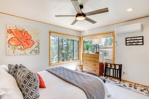 2 habitaciones, tabla de planchar con plancha, wifi y ropa de cama