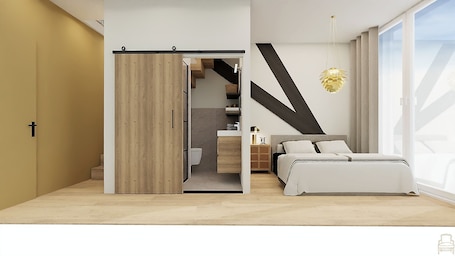 1 bedroom, in-room safe, desk, iron/ironing board. Residence d' Ouwe Kercke