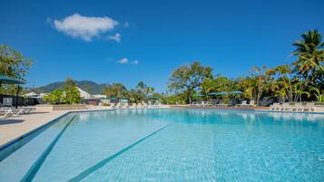 Indoor pool, outdoor pool