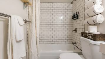 Hair dryer, towels