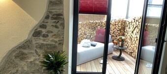 Chalet apartment "Schlossblick", 51 sqm & wellness/fitness/sauna - Bergrödelhof