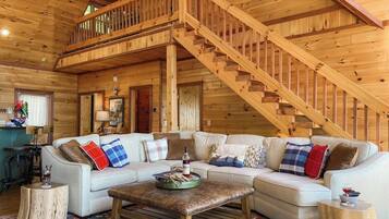 TV, fireplace, video games, DVD player