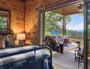 3 bedrooms, iron/ironing board, travel cot, WiFi - Experience North GA Mtn Retreat: Views w/ Hot Tub (Morganton)