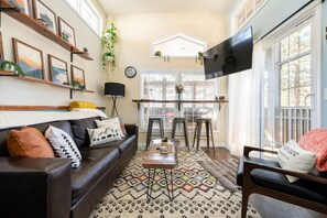 TV connectée, cheminée