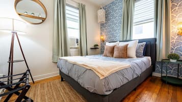 1 bedroom, iron/ironing board, travel crib, free WiFi