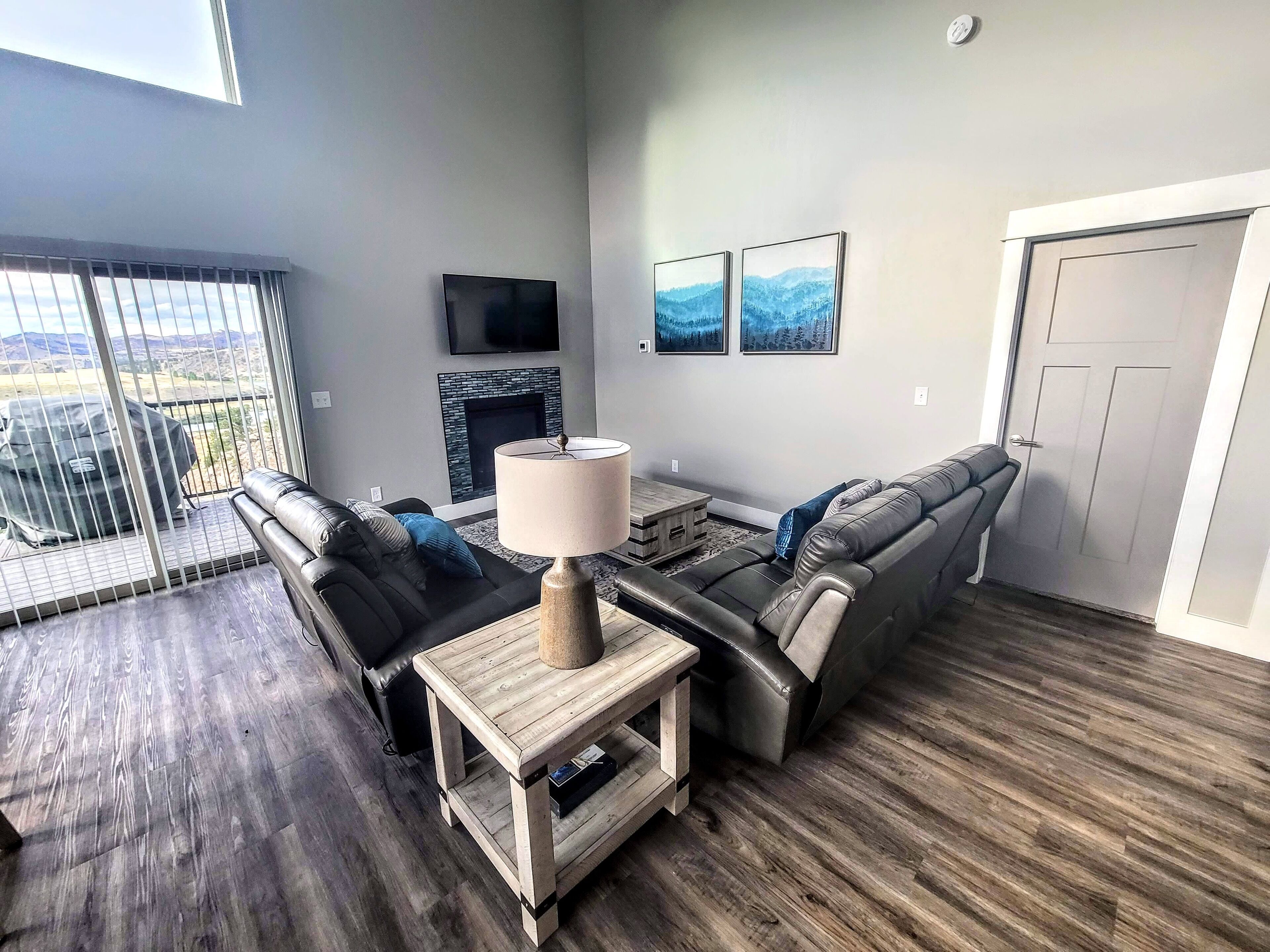 TV connectée, cheminée