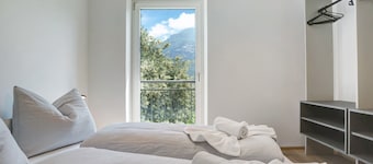 Appartement de vacances "Haus Weinblick 5" avec vue sur la montagne, jardin et Wi-Fi