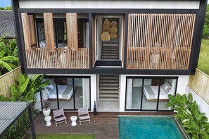 Terrace/patio - NEW 4 BR 5 MIN WALK TO BERAWA BEACH ENCLOSED LIVNG (Bali)